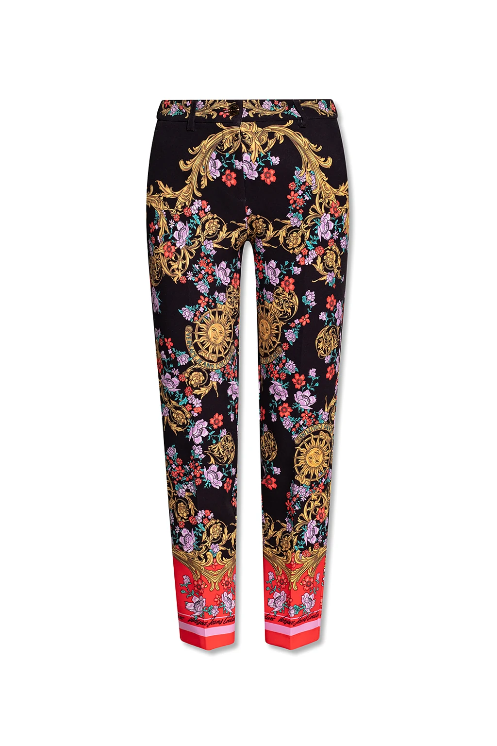 Trousers with ‘Sun Flower Garland’ motif