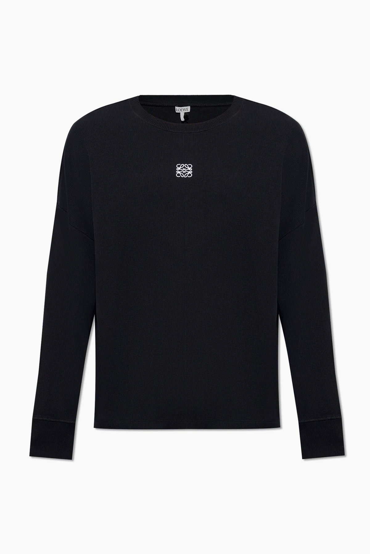 Prążkowany t-shirt z logo