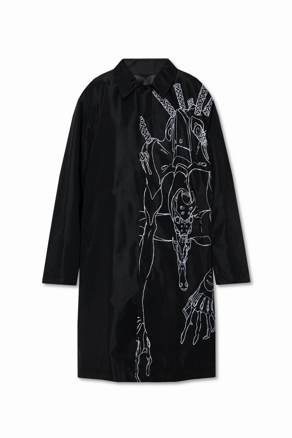 Płaszcz z nadrukiem