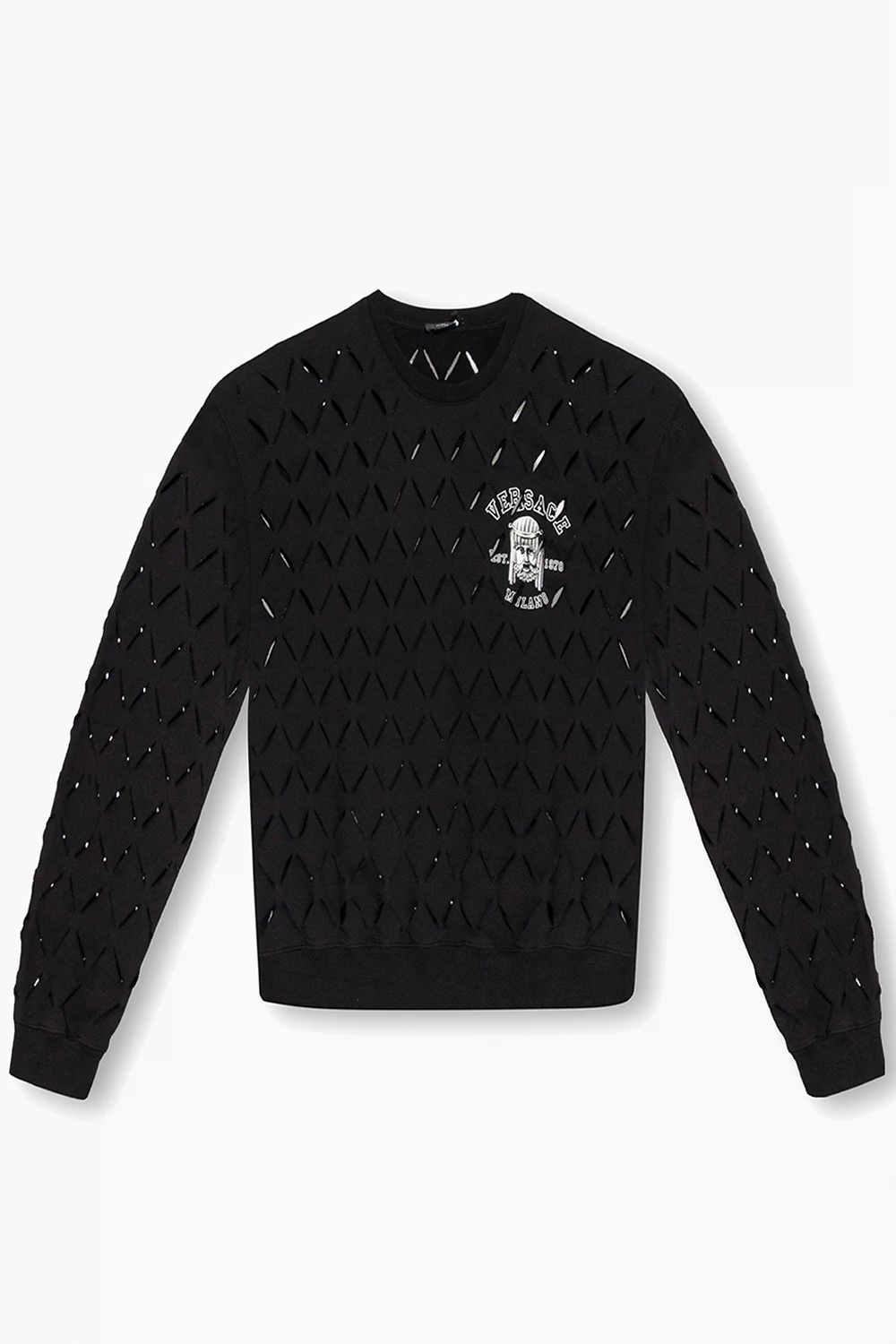 Sweatshirt with slits