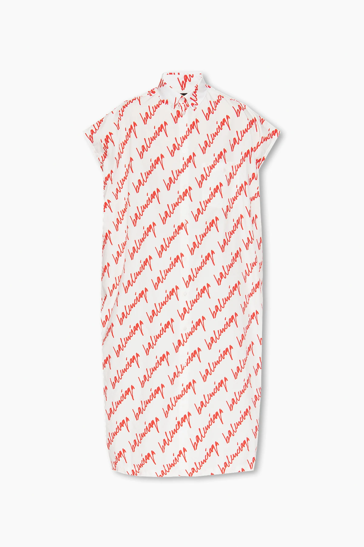 Cotton dress with logo