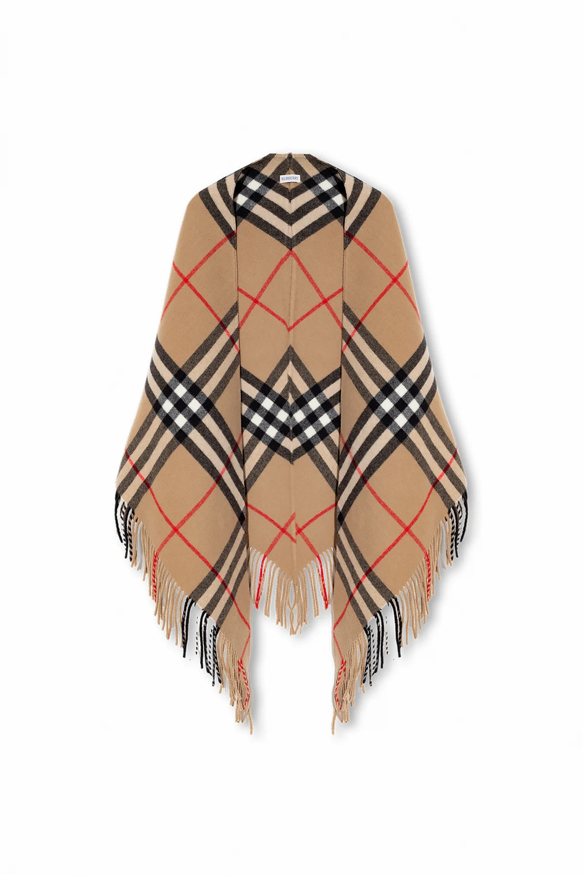 Wool scarf with fringes