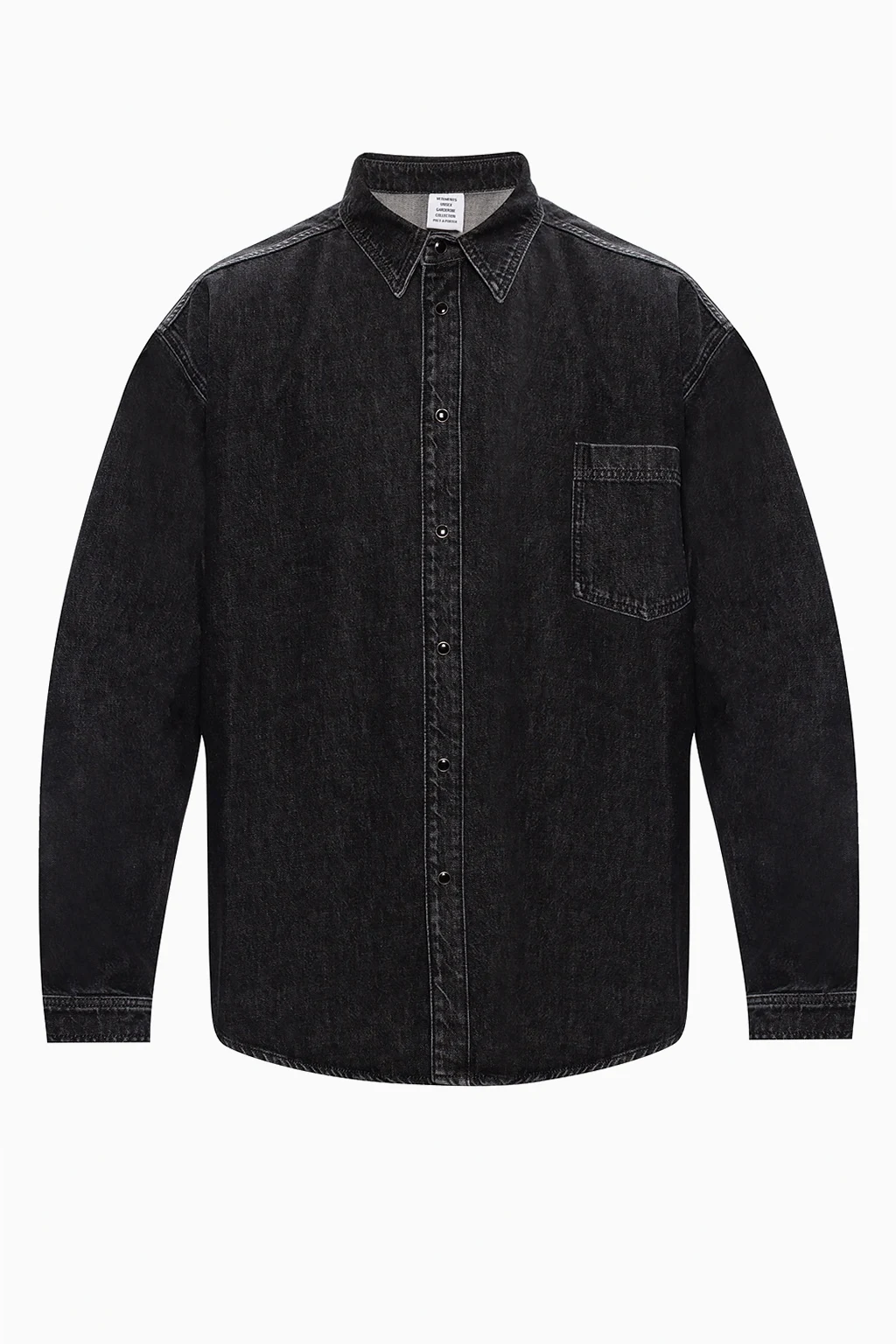 Denim shirt with logo.