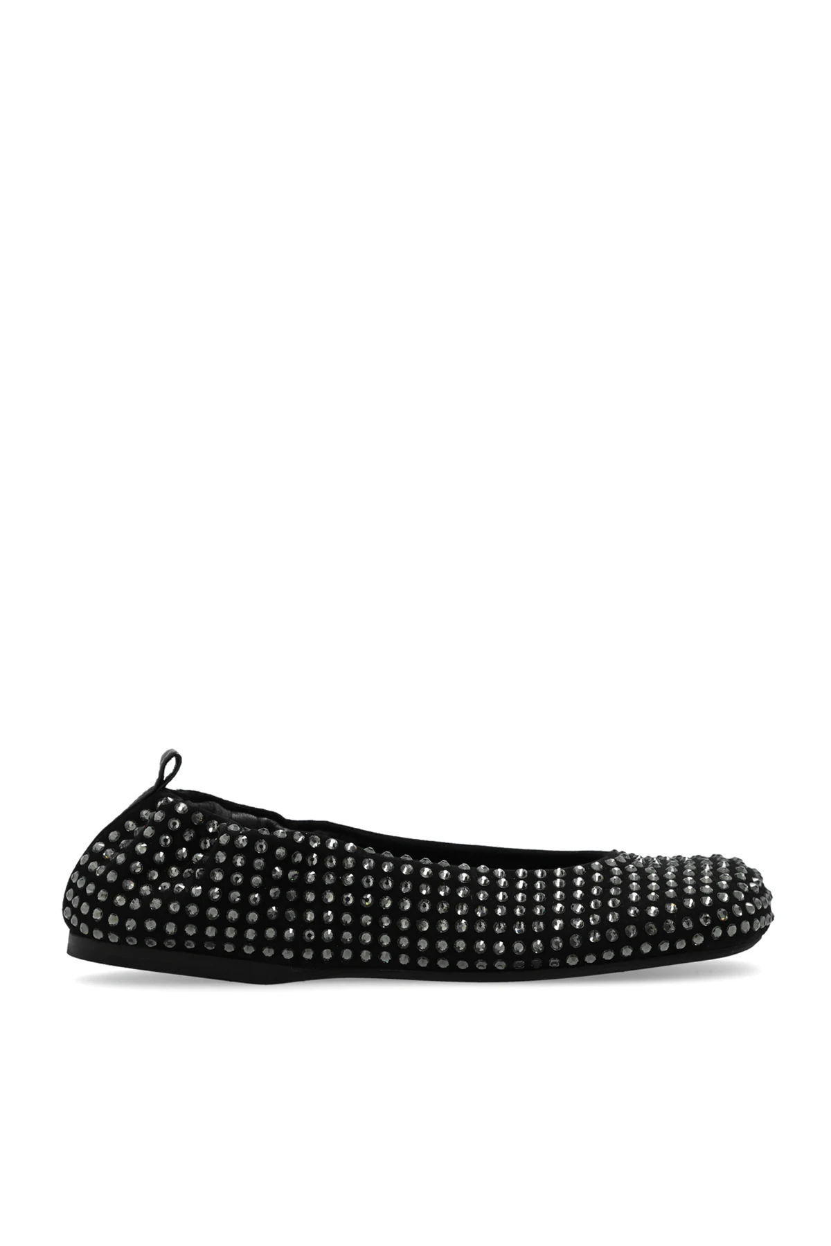 Ballet flats with crystals