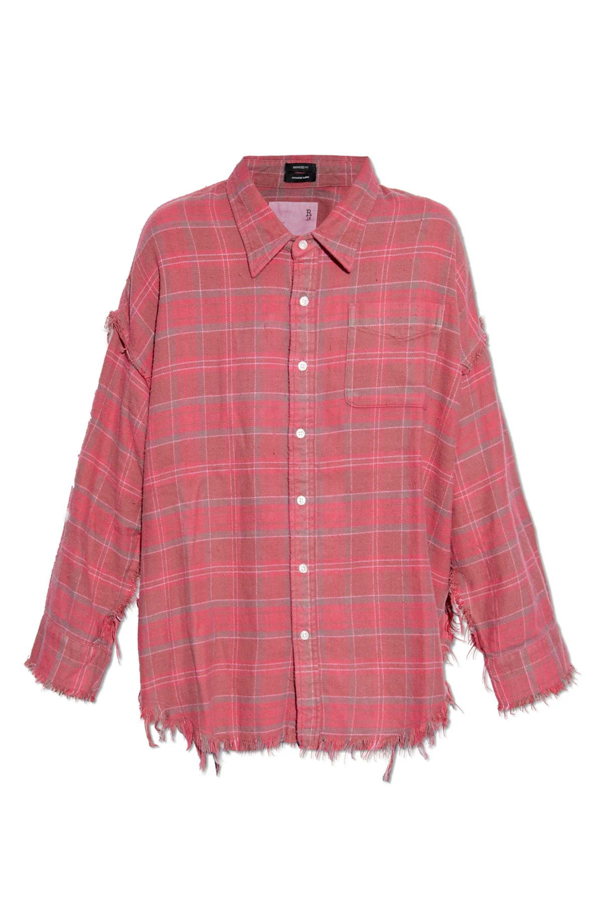 Baumwollhemd im ‘oversize’ Stil