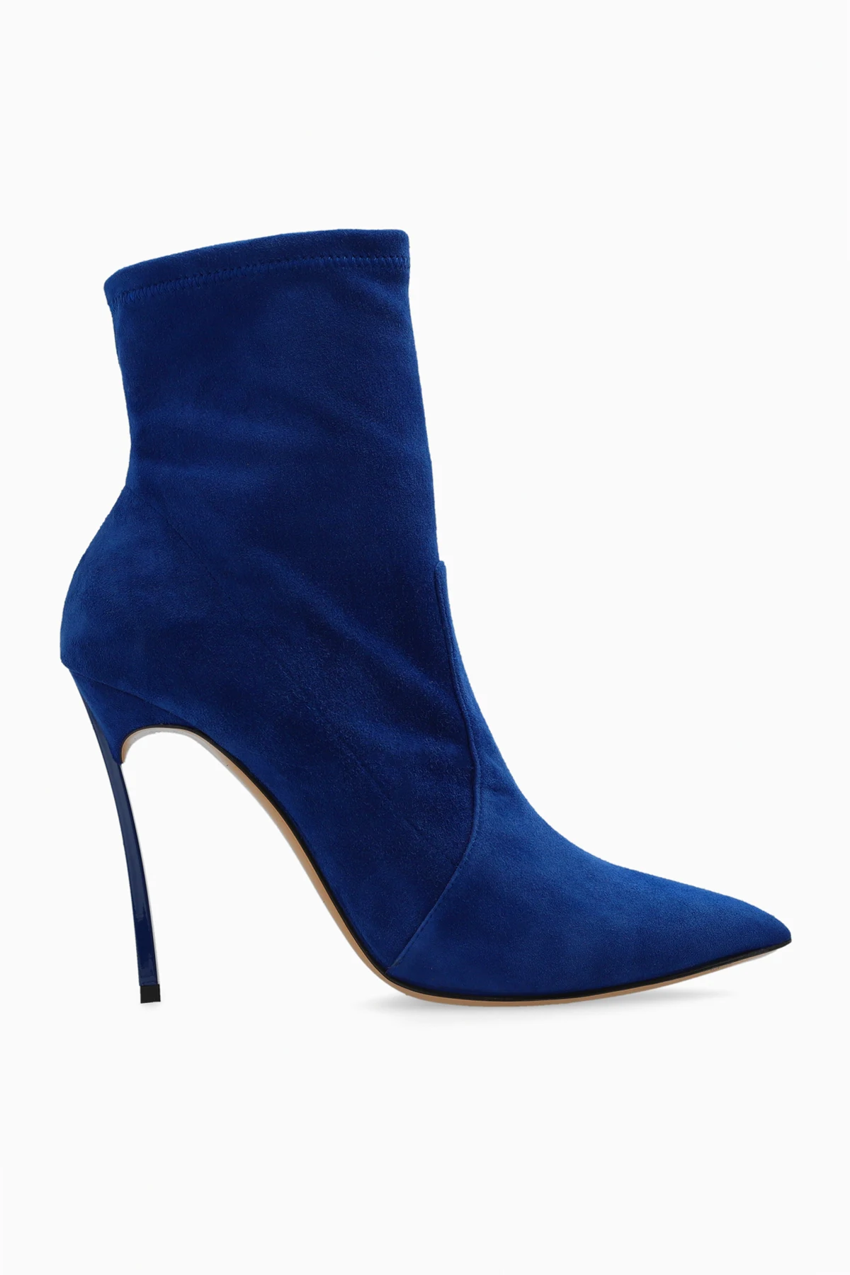 Zamszowe botki na obcasie ‘Blade’