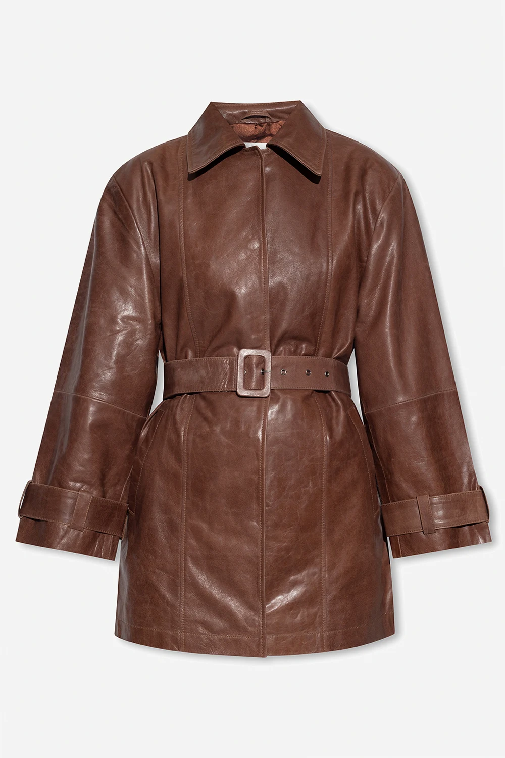 ‘Ruegz’ leather coat