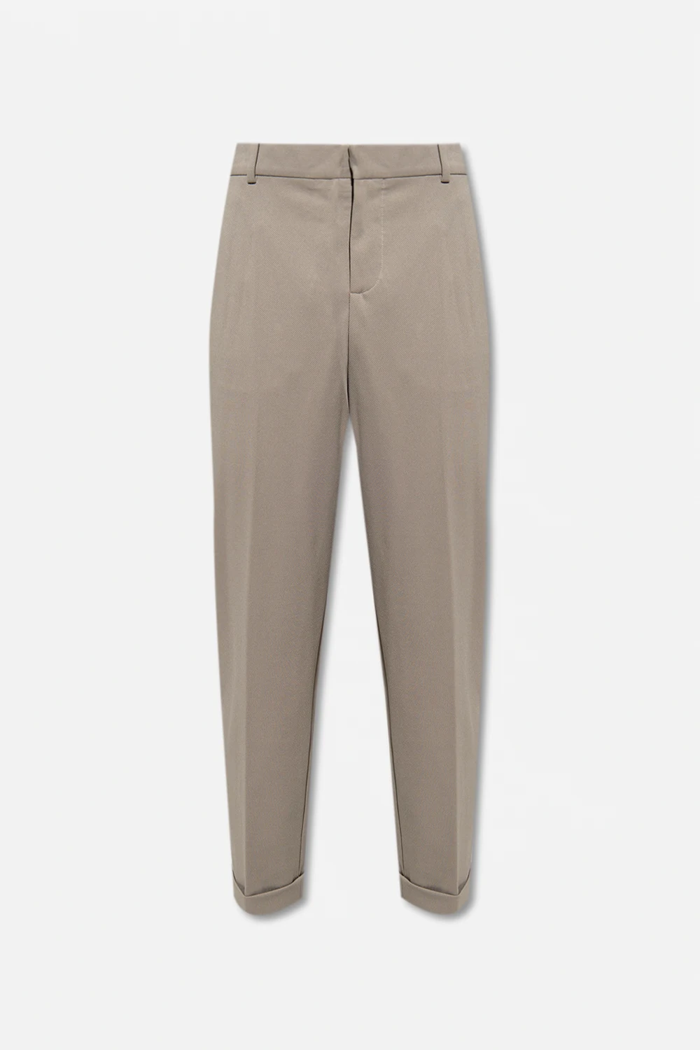 Trousers with turn-ups