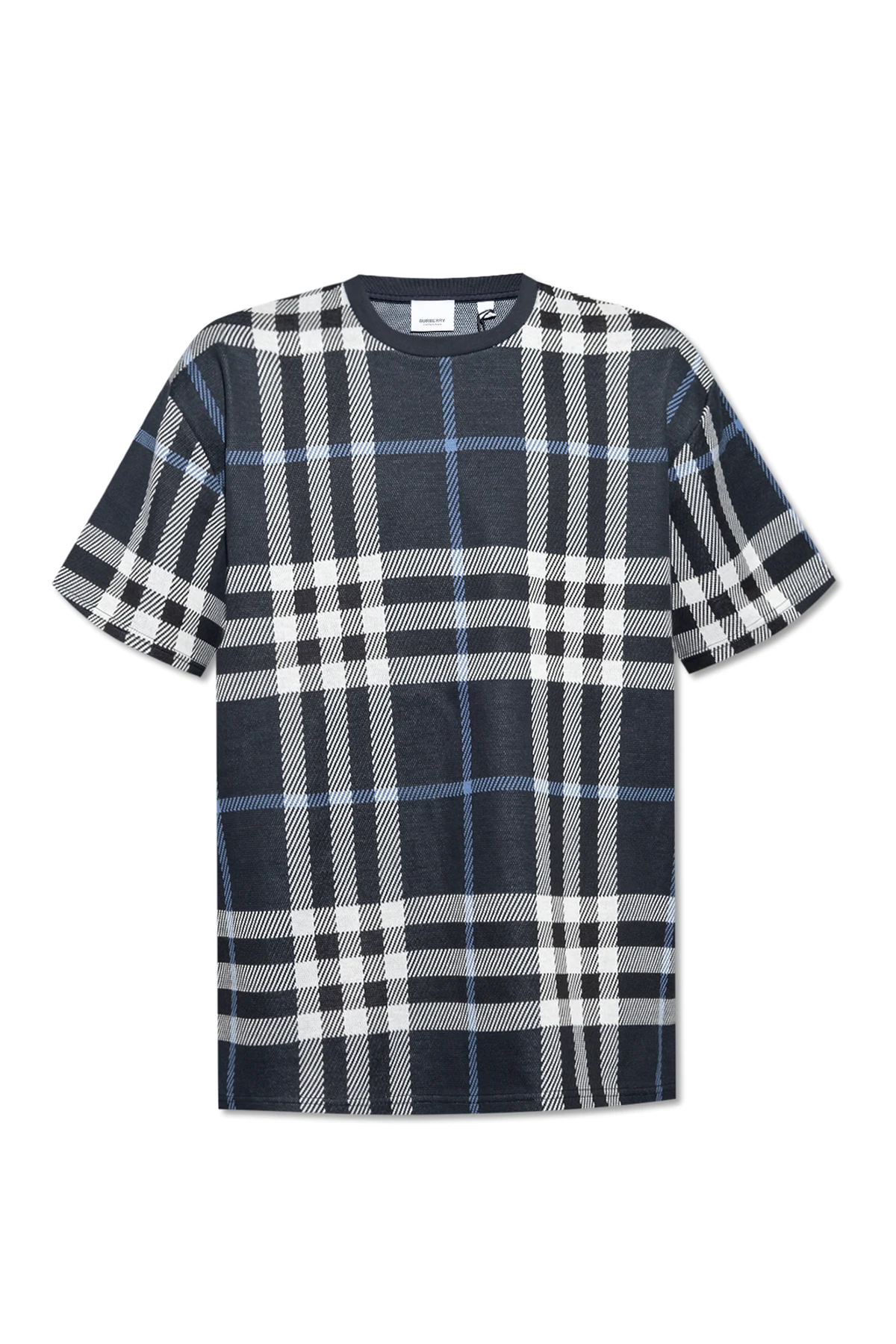 T-shirt ze wzorem w kratę