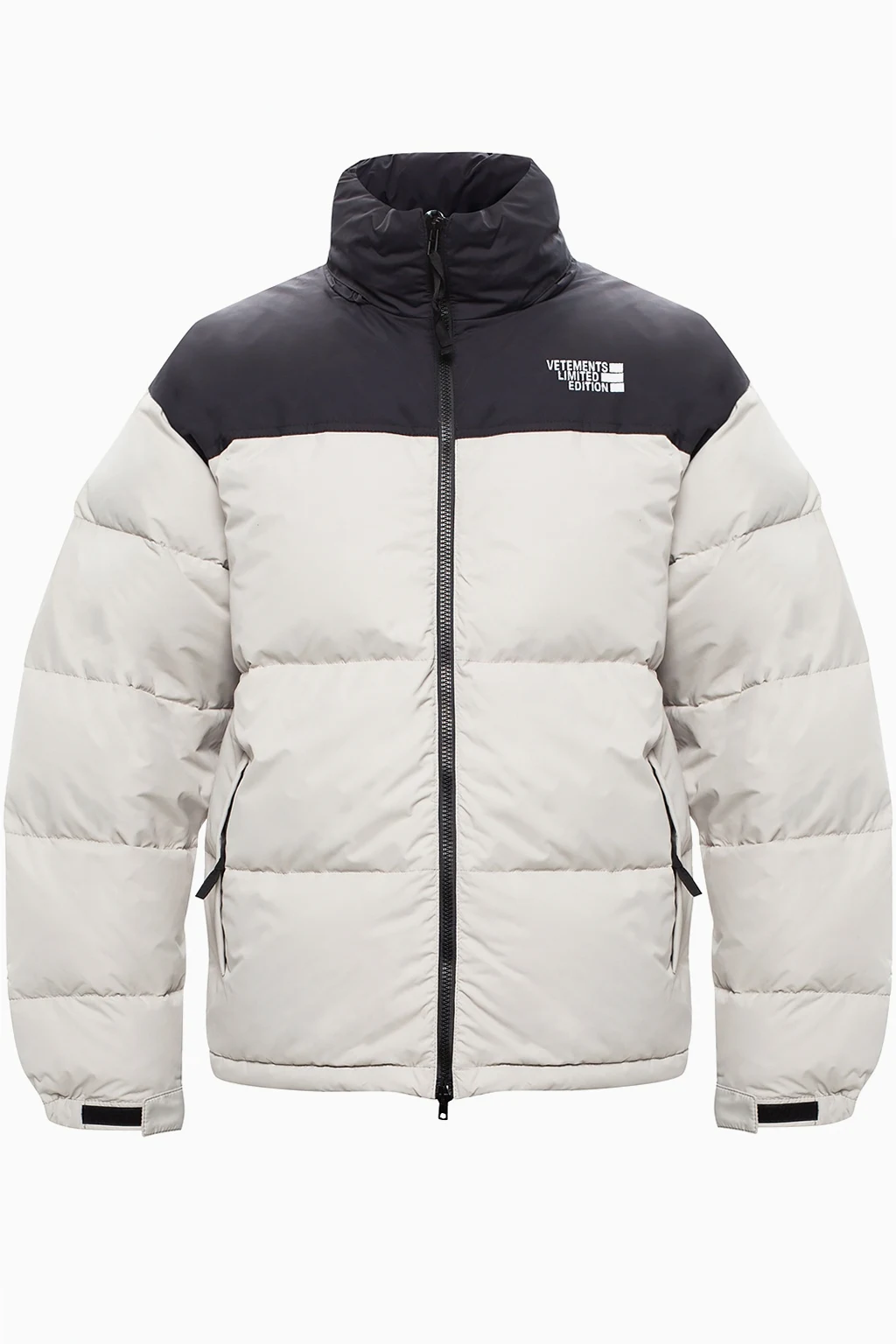 Down jacket with logo