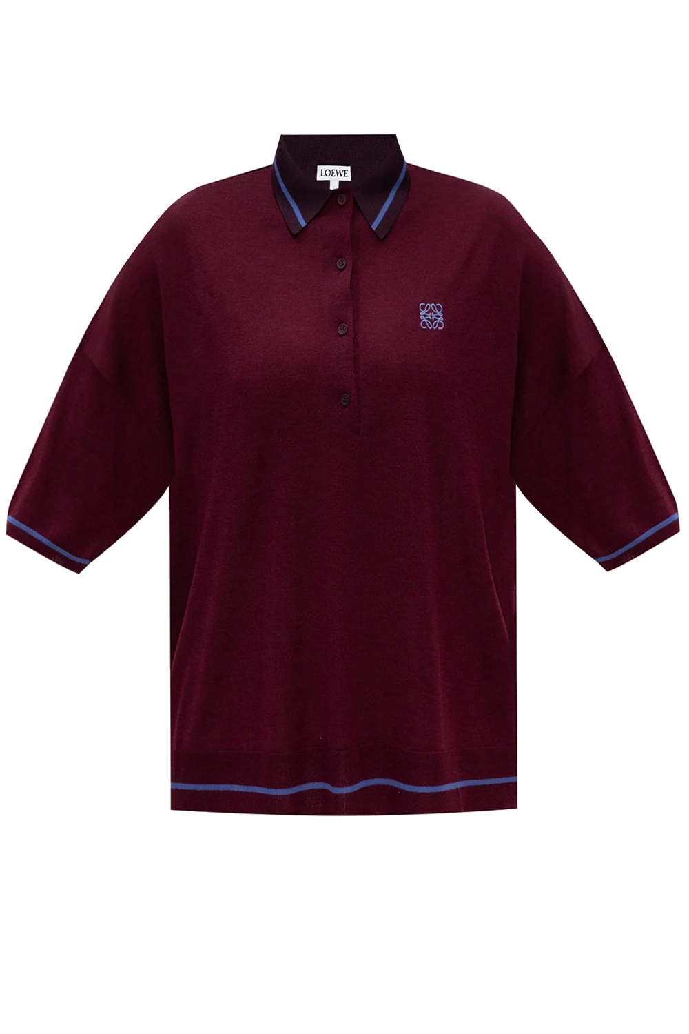 Wełniane polo z logo