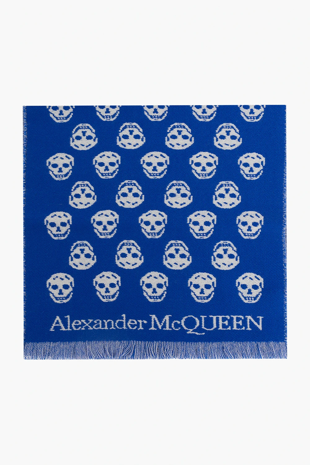 Wool scarf with logo