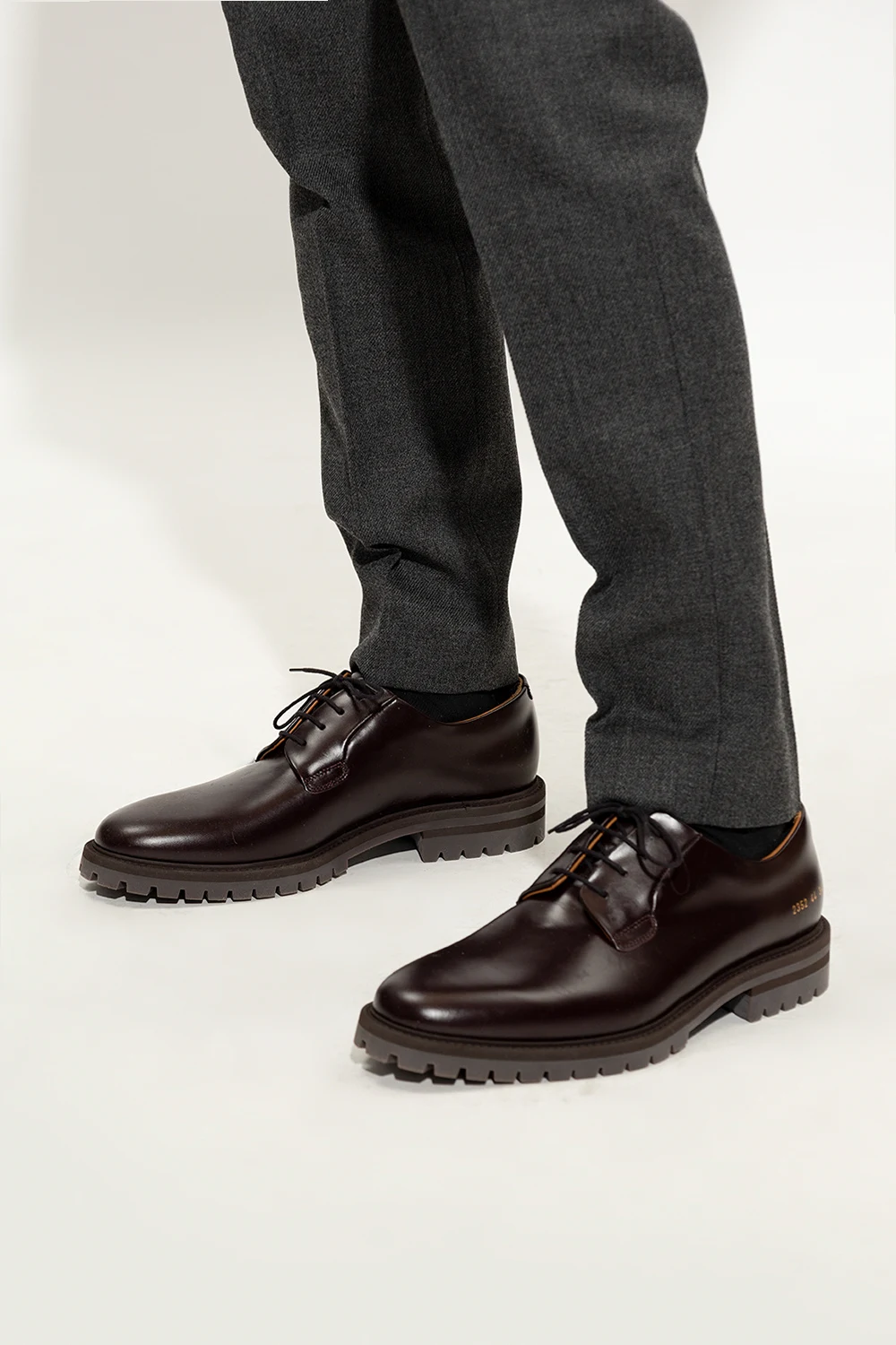 Leather Derby shoes