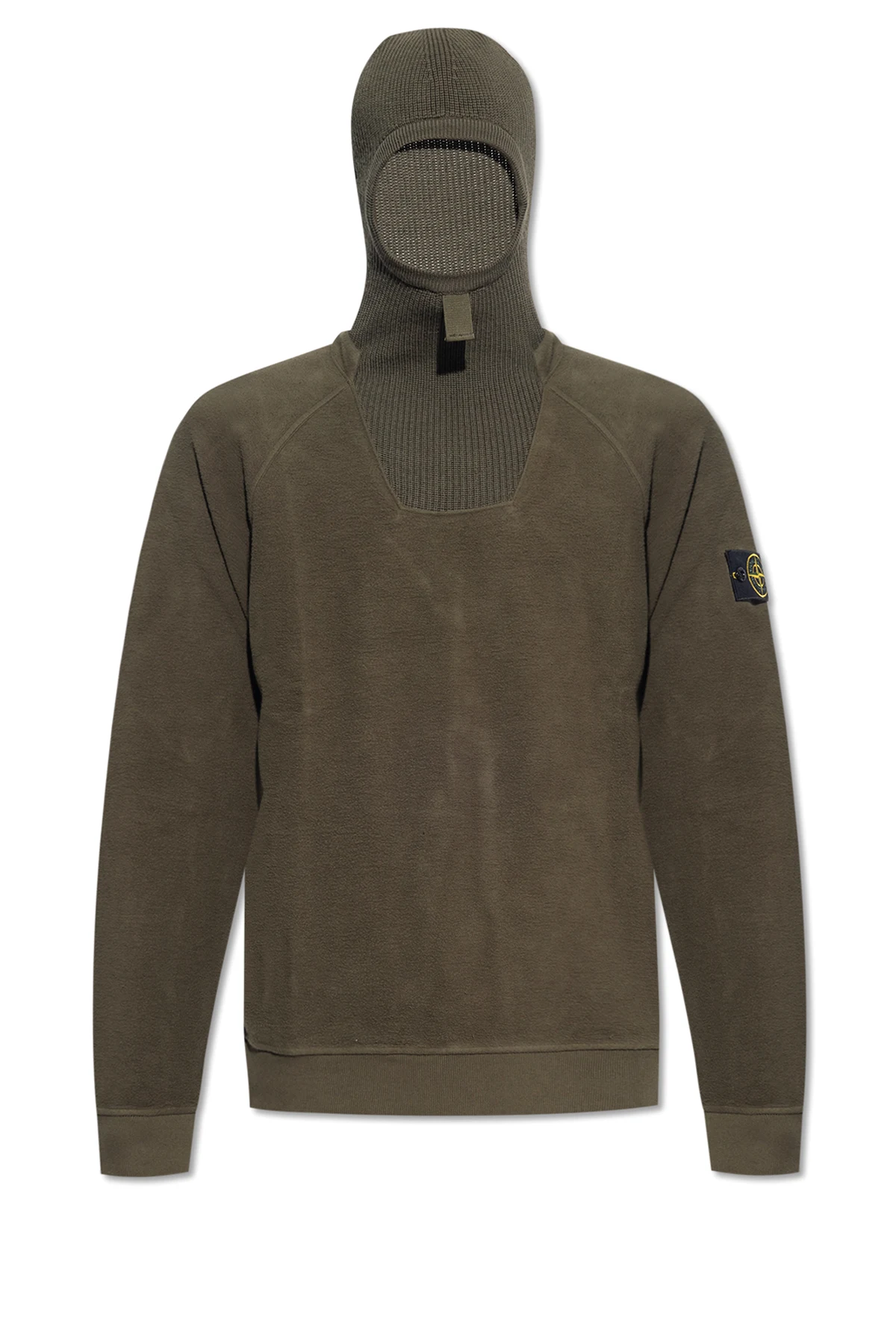 Fleece sweatshirt with balaclava