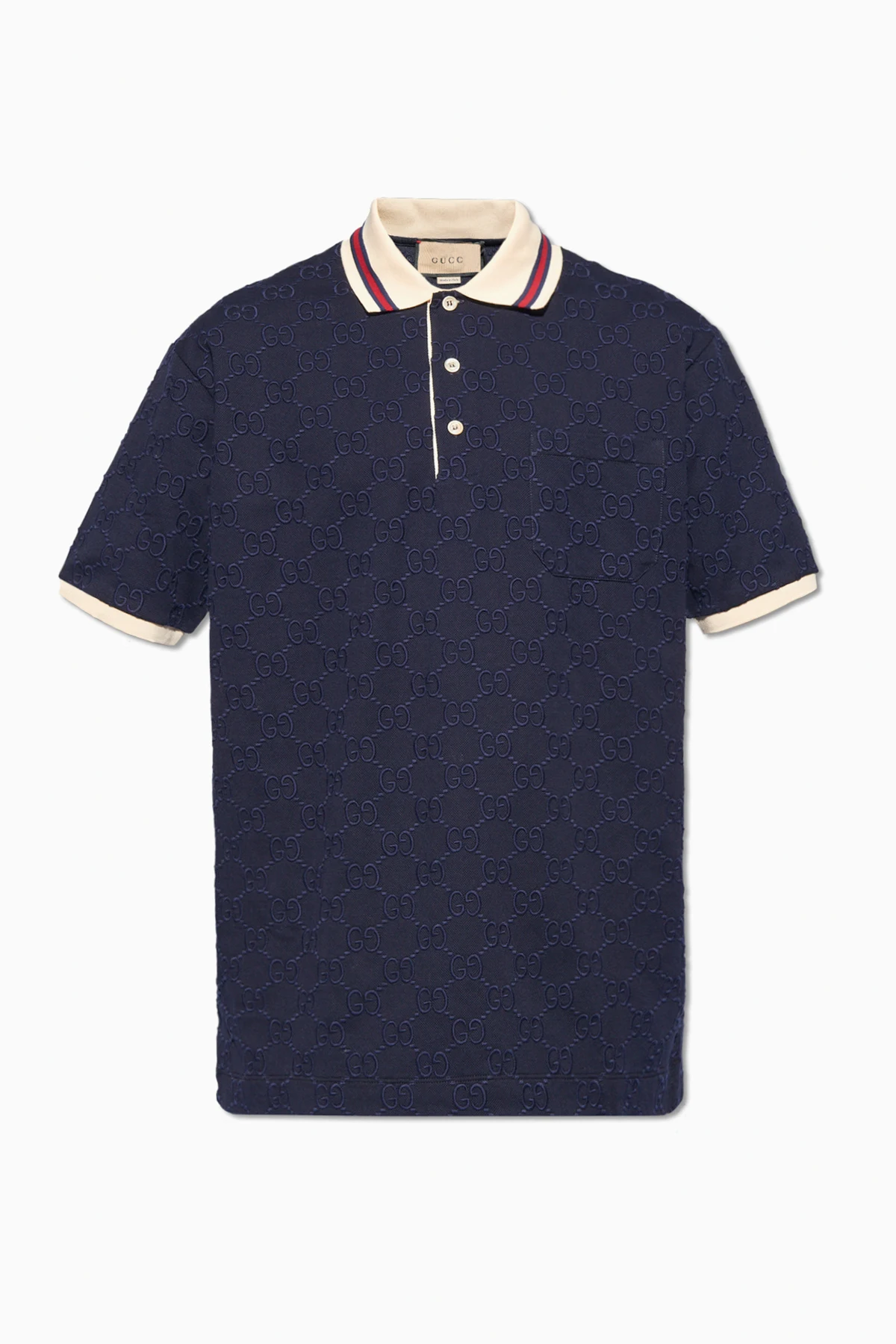 Monogram-embroidered polo shirt
