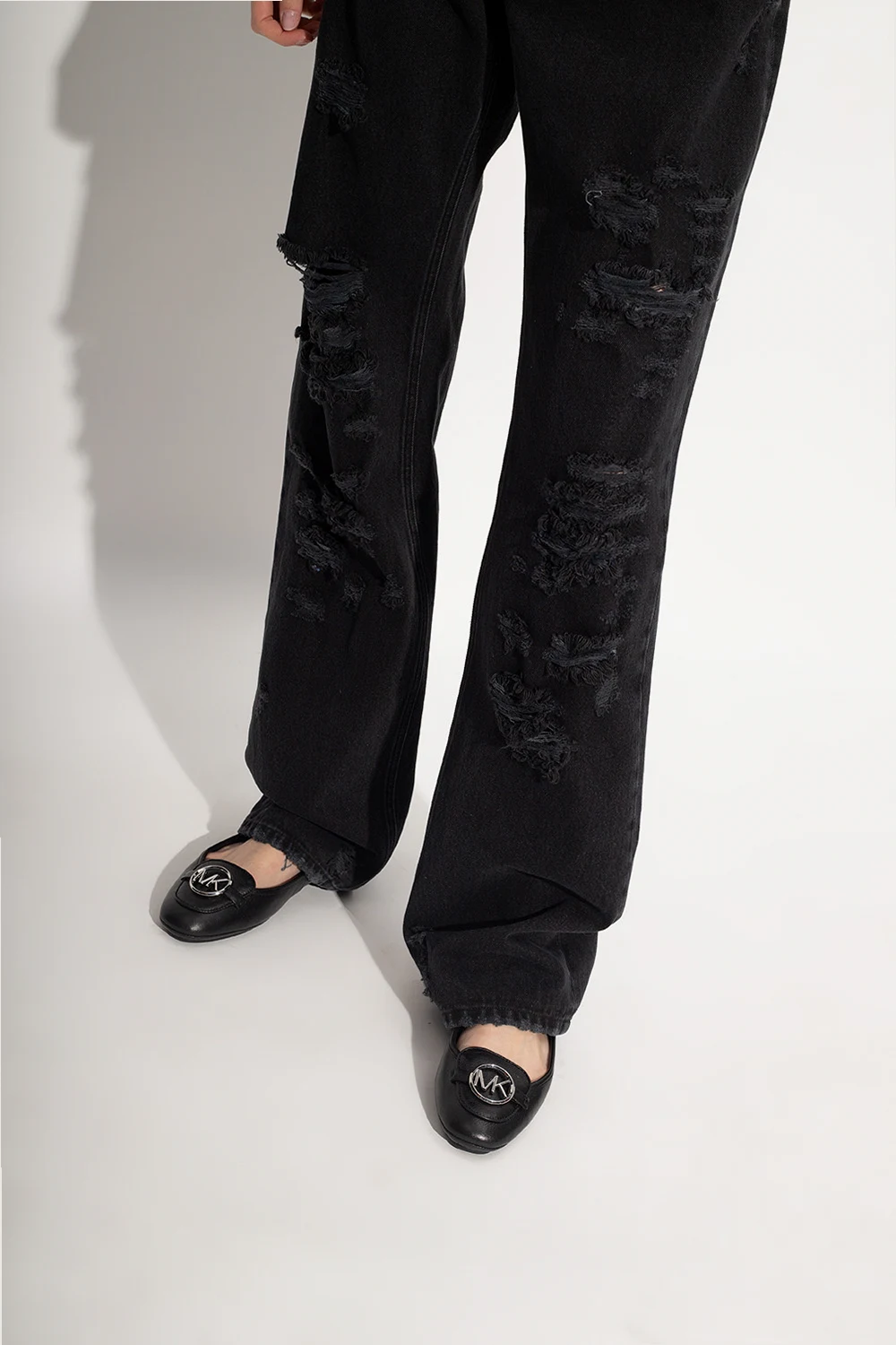 ‘Lillie’ leather ballet flats
