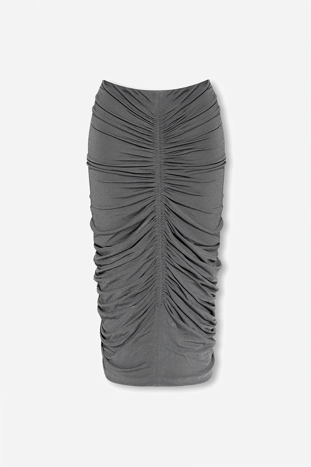 Ruched skirt with chain