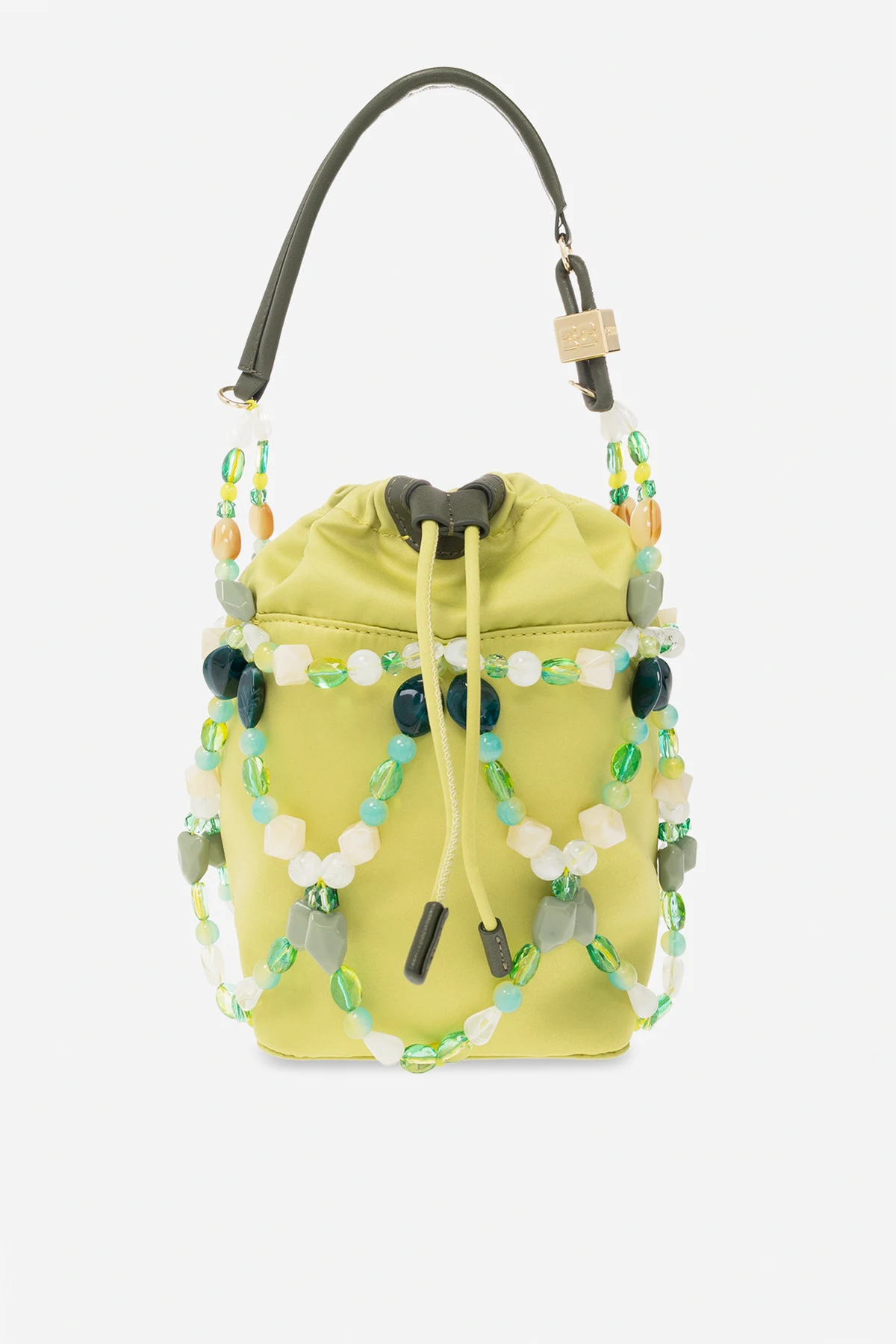 ‘Beads’ bucket handbag