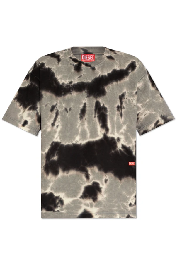 T-shirt ‘T-BOXT-N15’ z efektem ‘tie-dye’