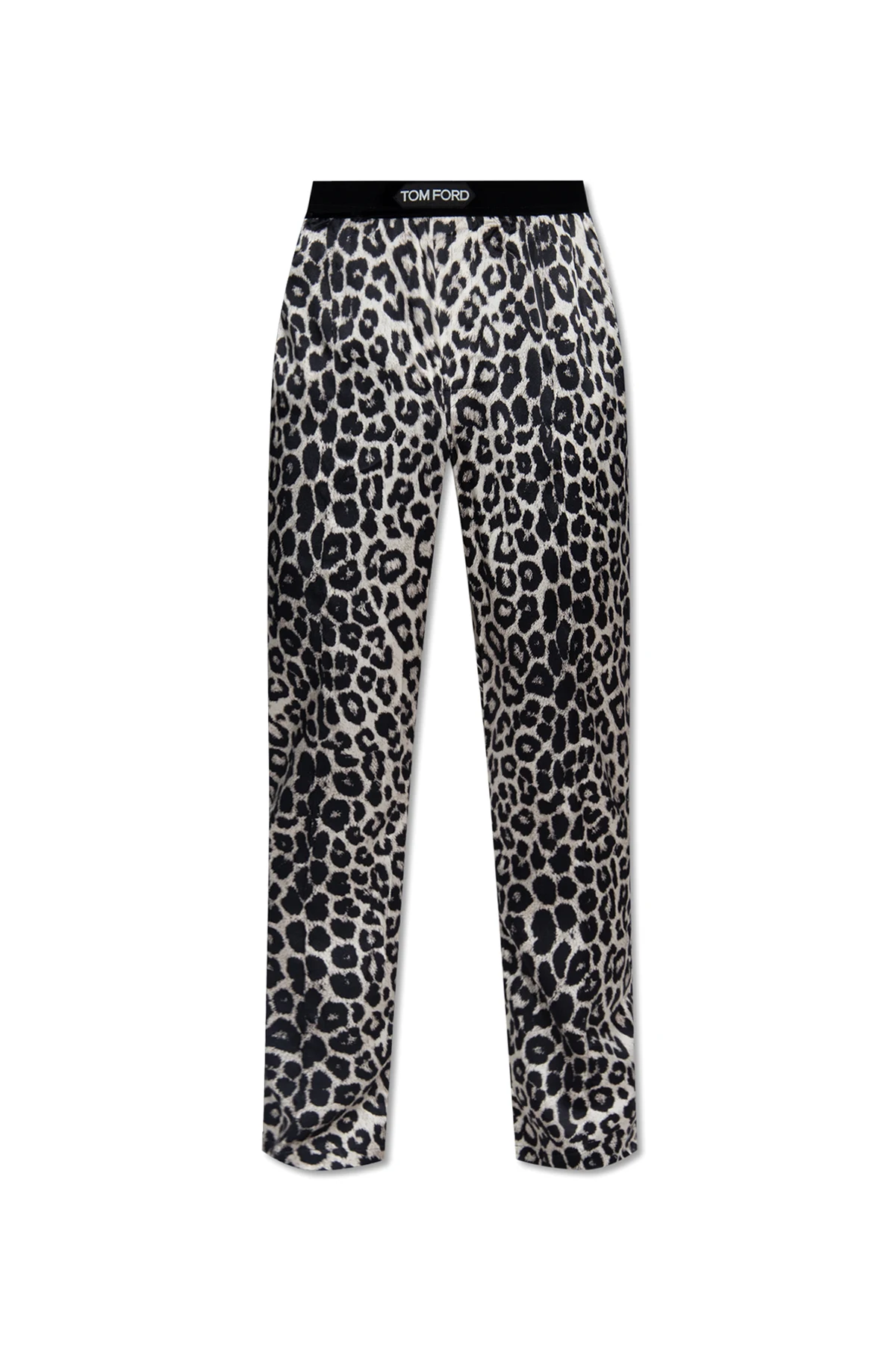 SZARY Jedwabny dół od piżamy