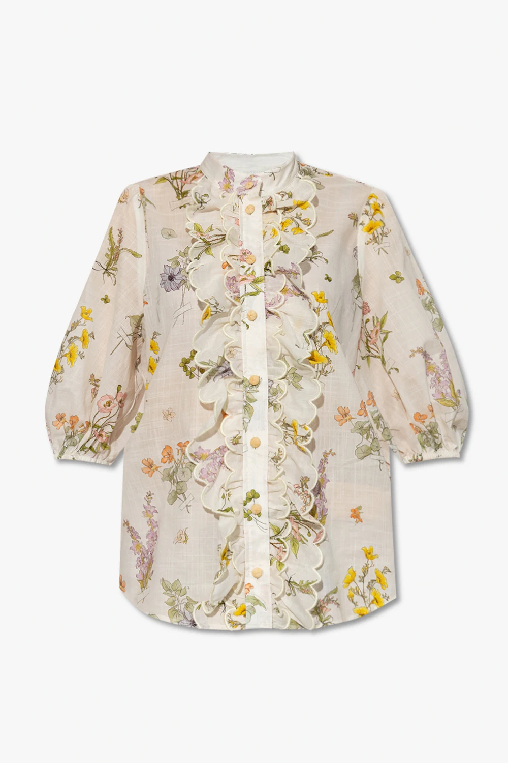 Shirt with floral pattern