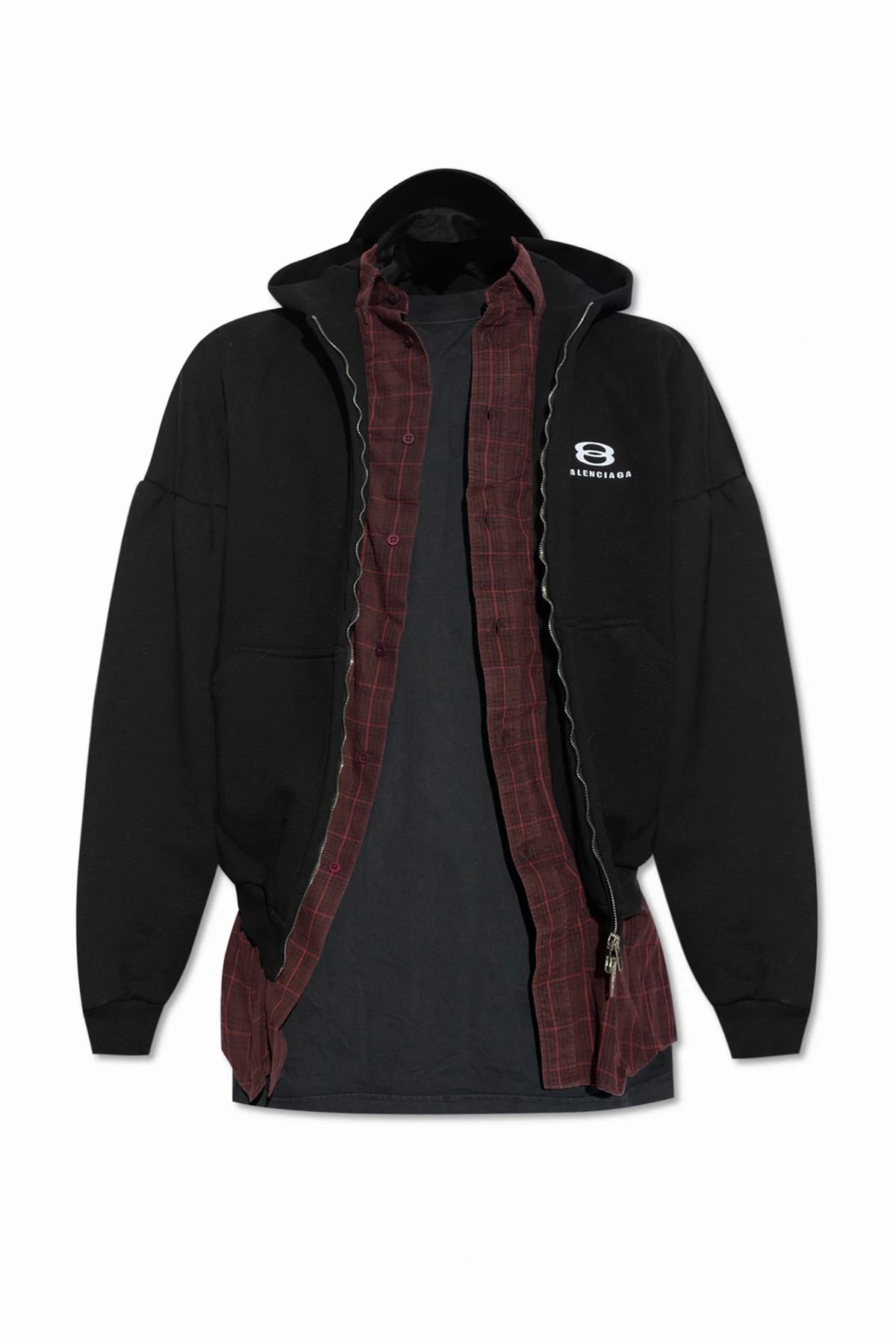 Layered hoodie