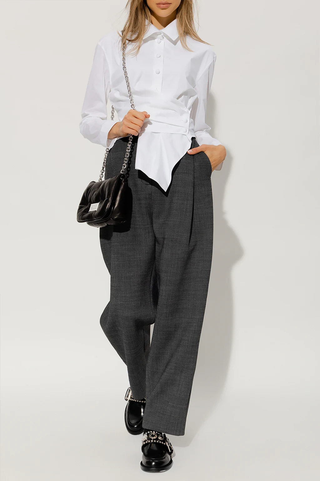 Draped shirt