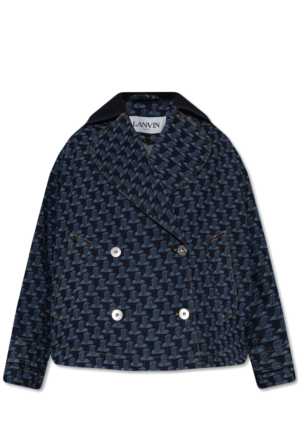 Printed denim jacket