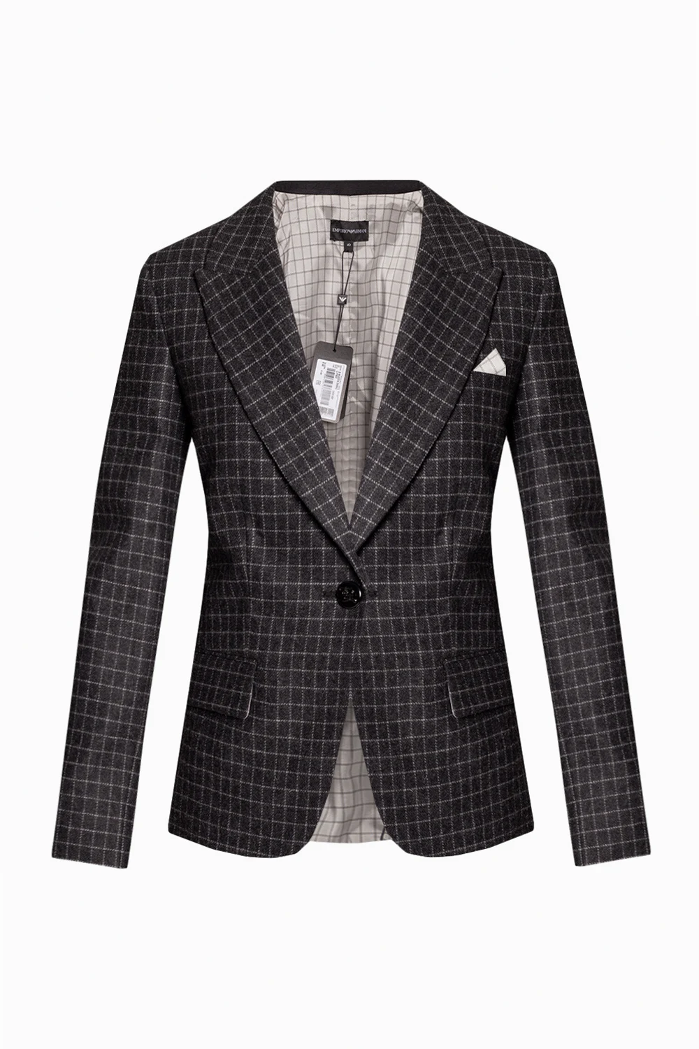 Checked blazer