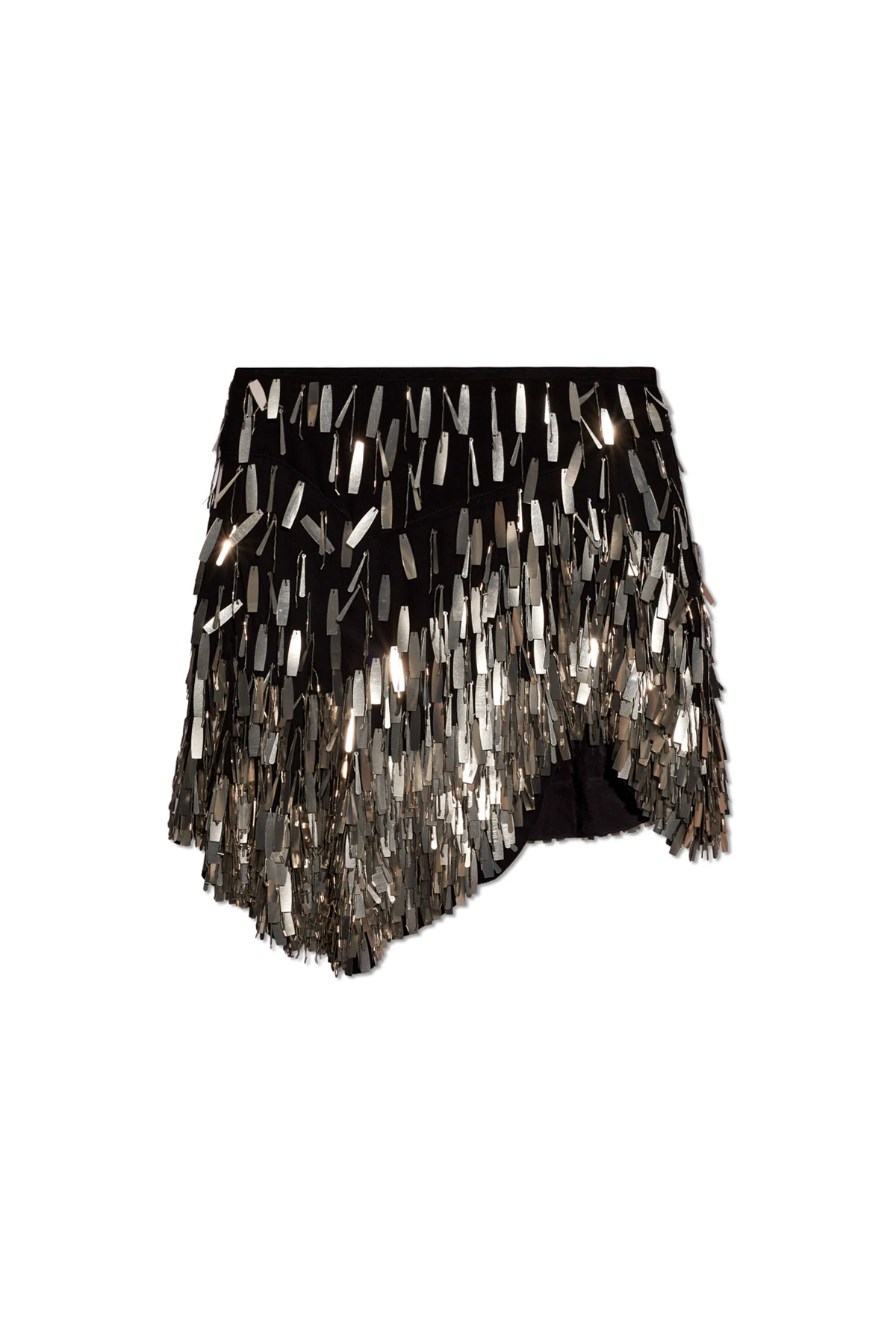 Asymmetrischer Rock mit Pailletten 'Daina'