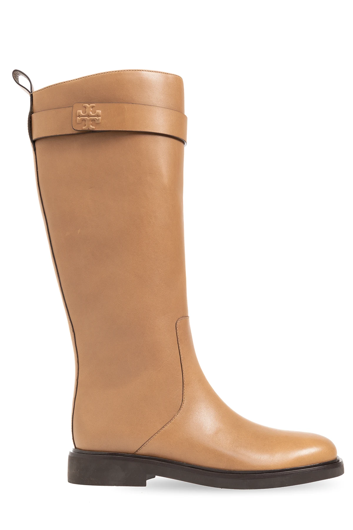 Leather knee-high boots