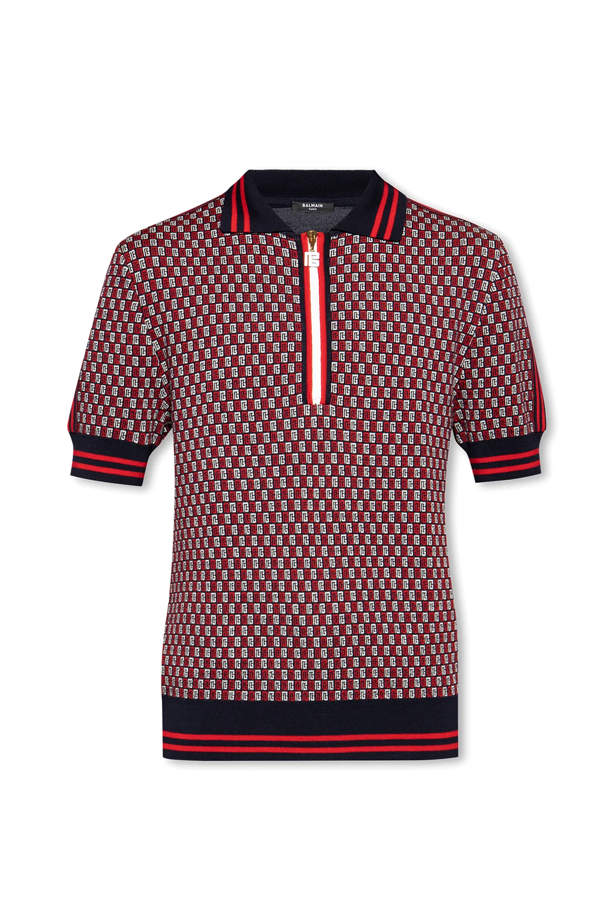 Wool polo shirt