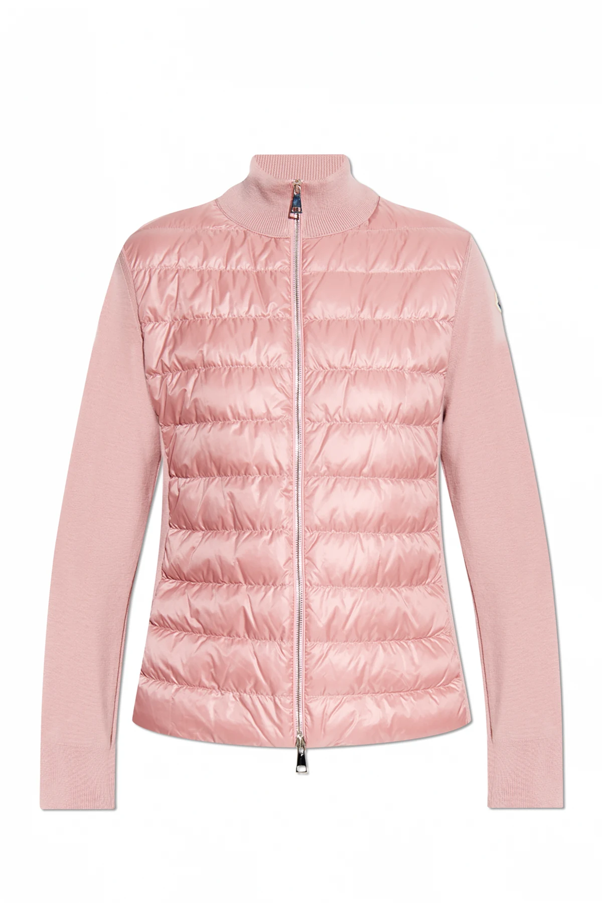 Gesteppter Cardigan mit Stehkragen