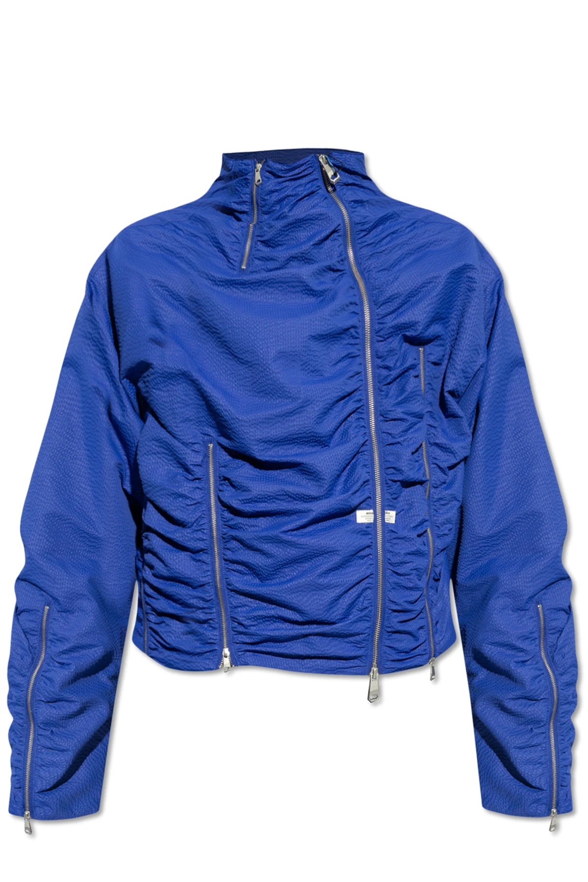 Jacket with a stand-up collar