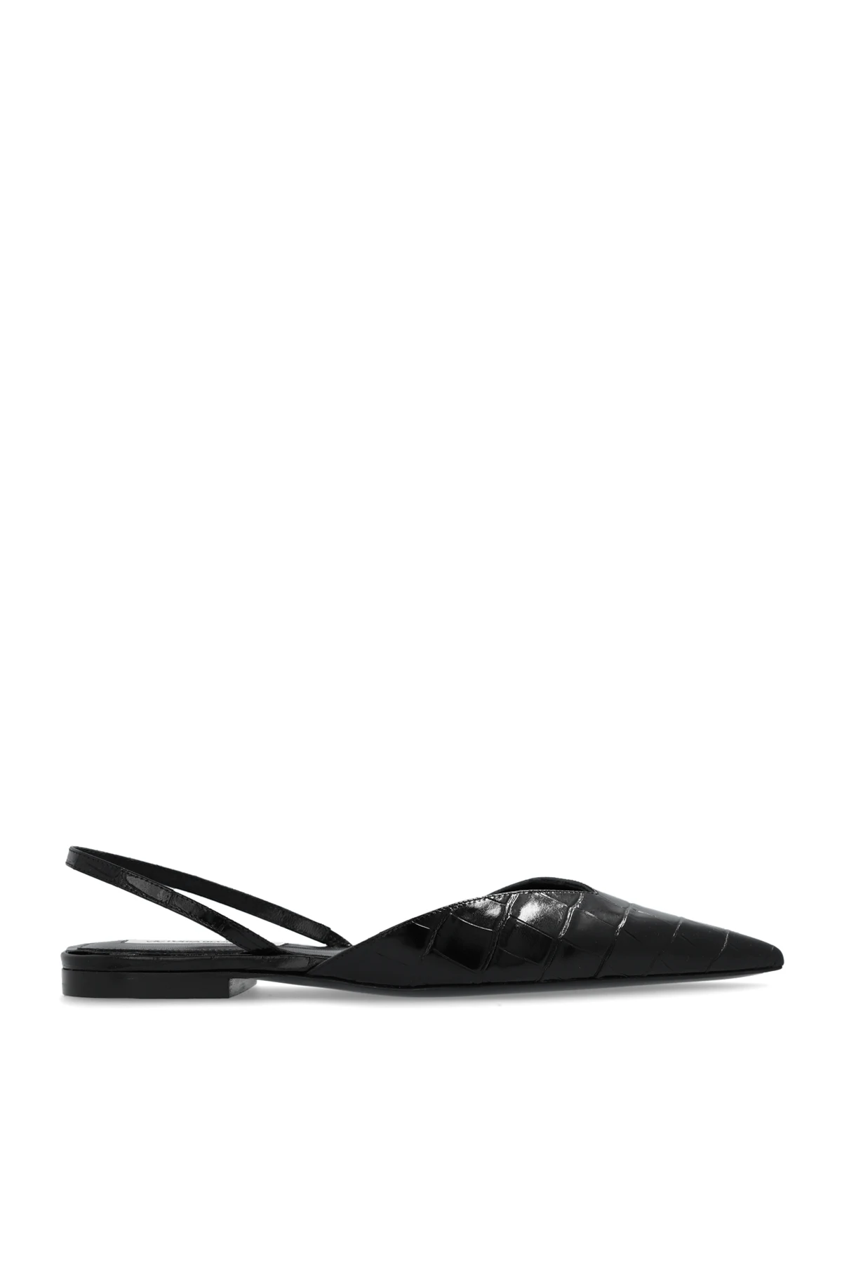Leather ballet flats