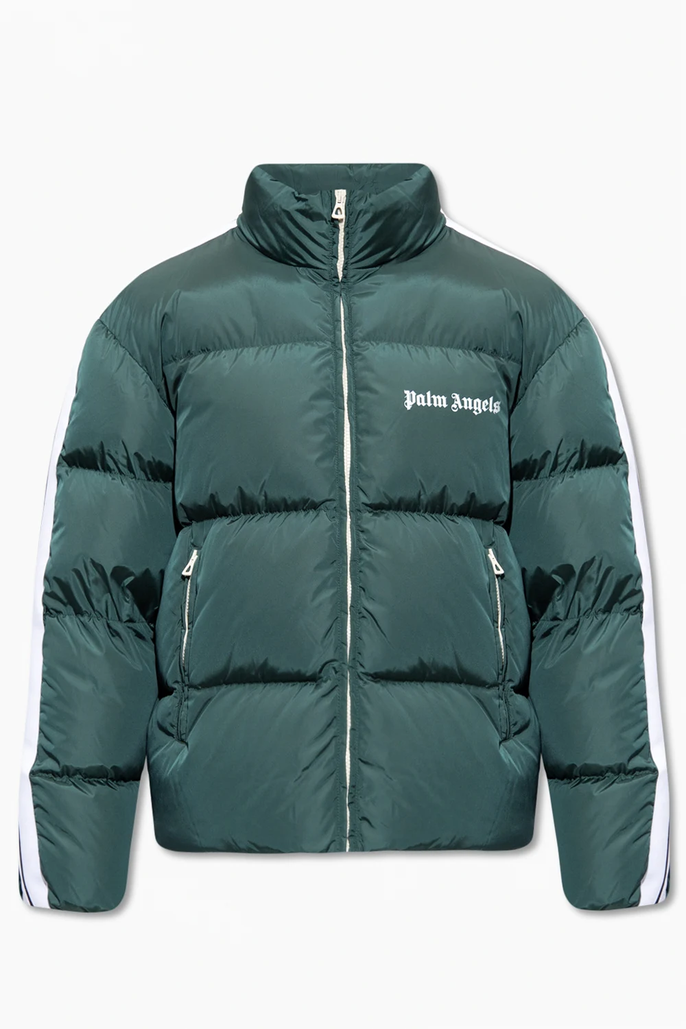Down jacket with logo