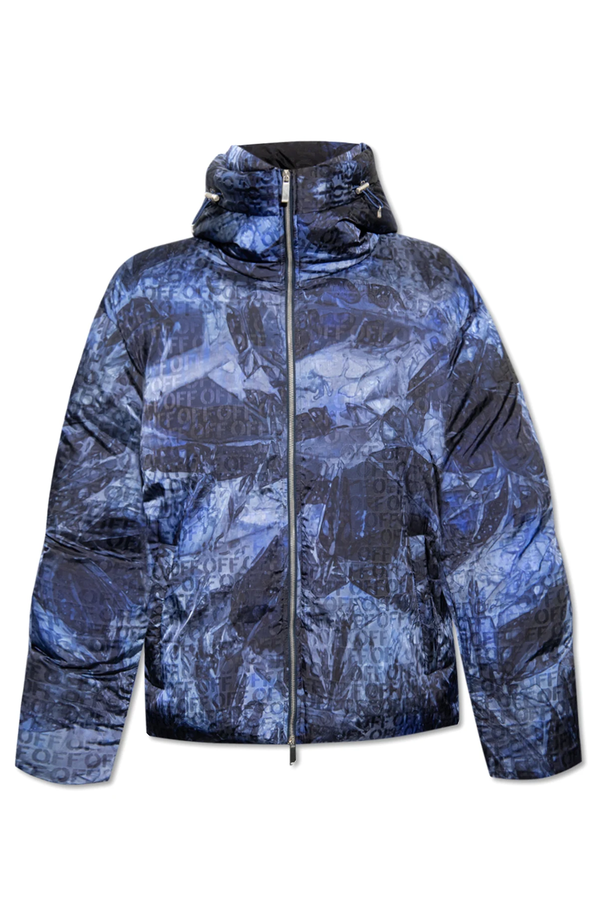 Hooded down jacket