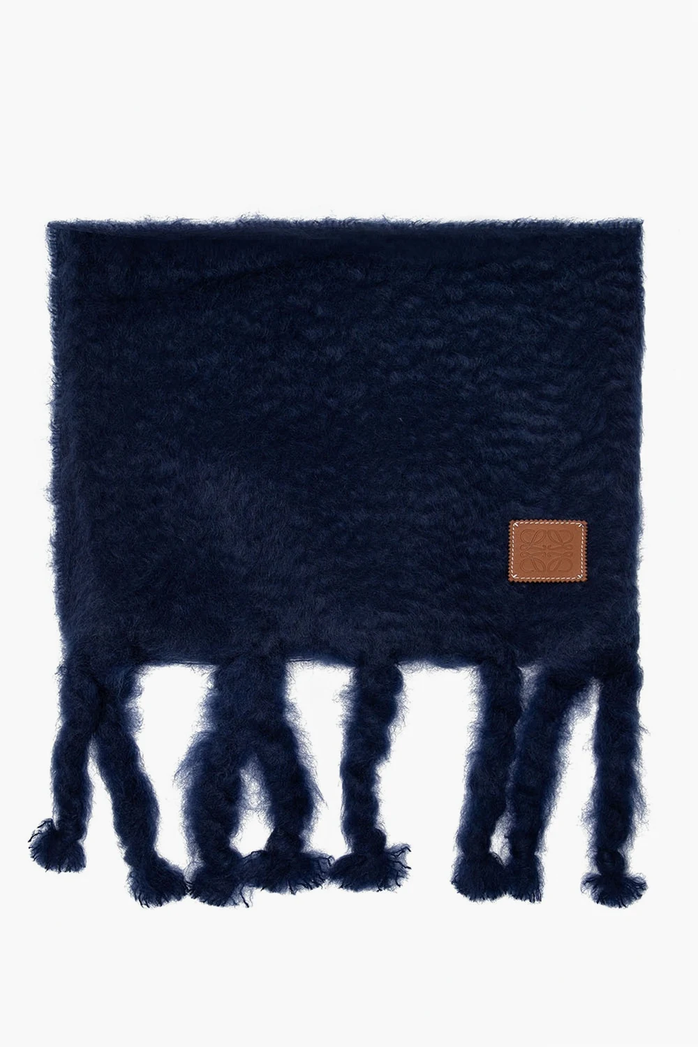 Moherowy szal z logo