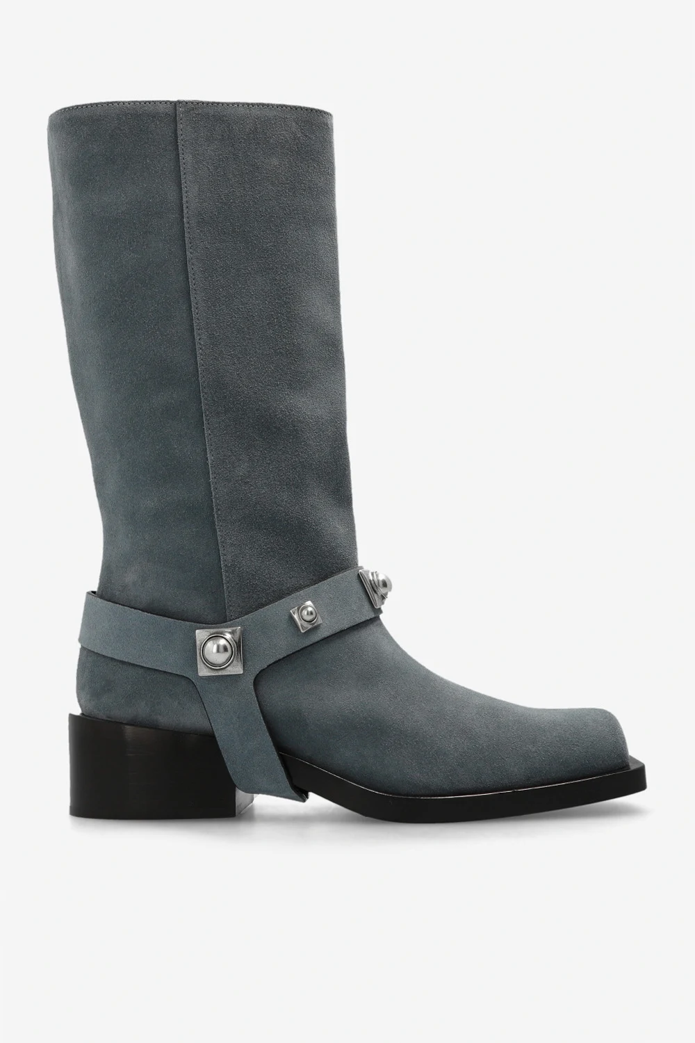 Suede heeled boots