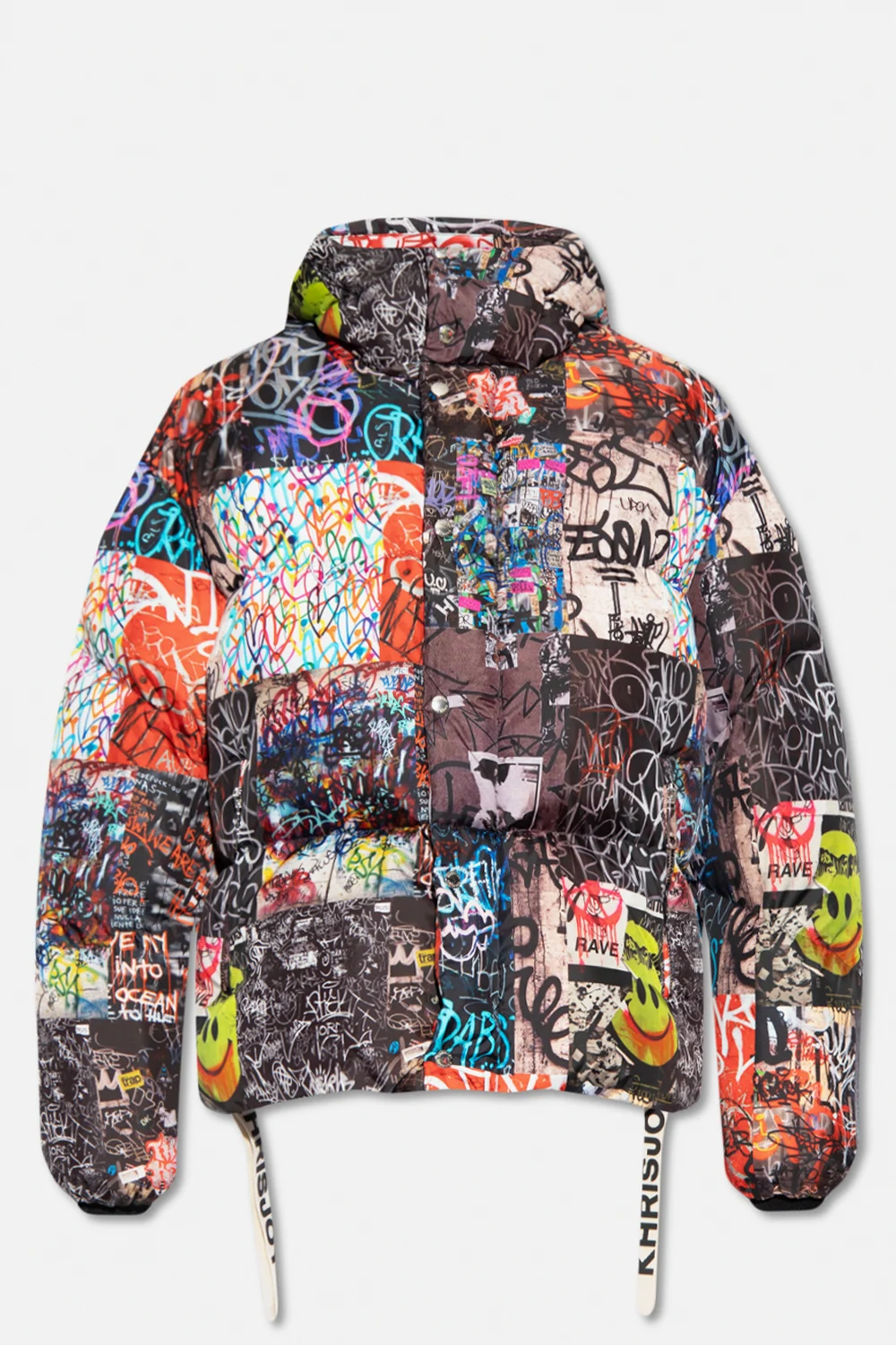 Patterned down jacket