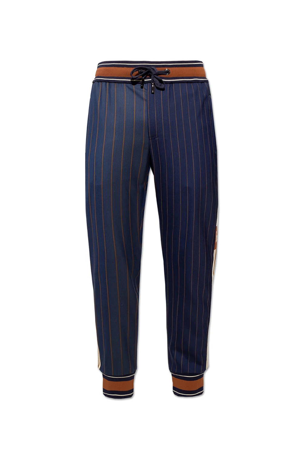 Pinstriped trousers