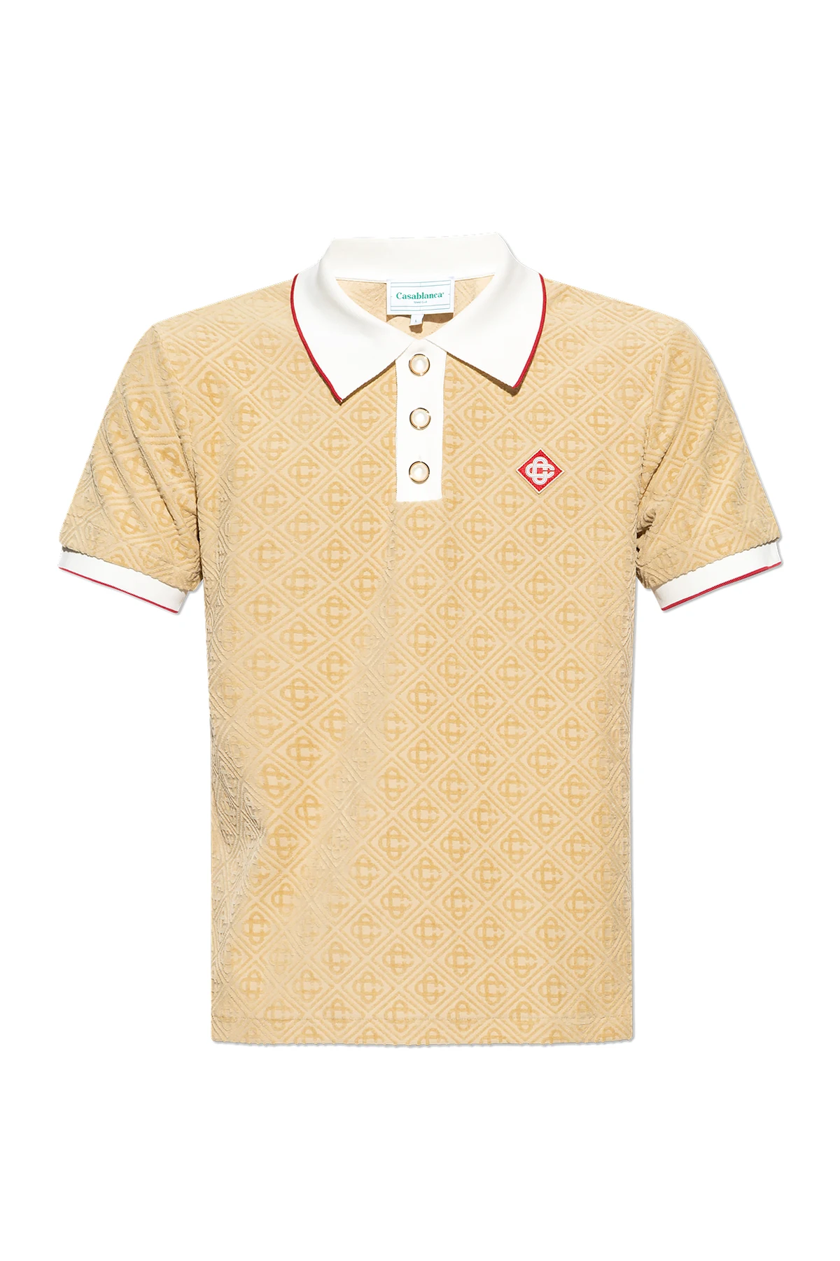 Polo z aksamitnym wzorem