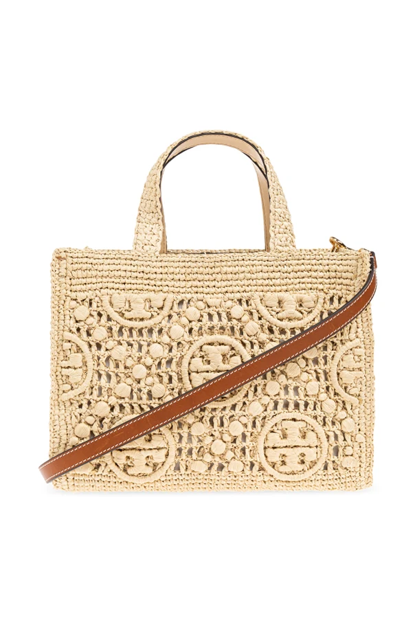 beżowy Torba `T Monogram` typu ‘shopper’