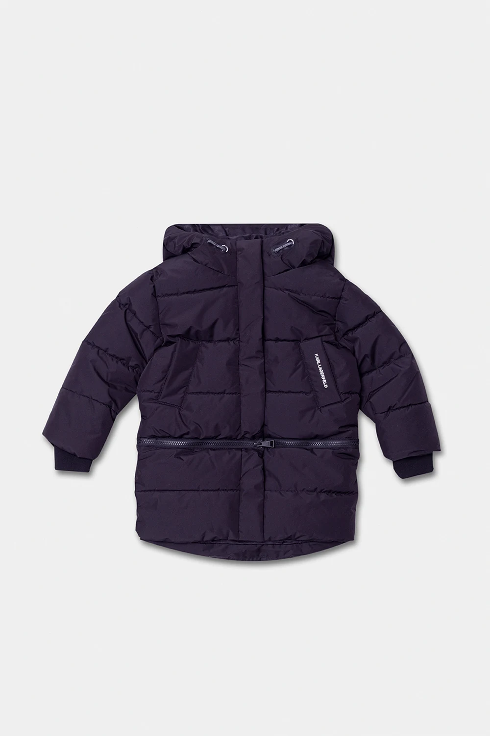 Pikowana kurtka z kapturem