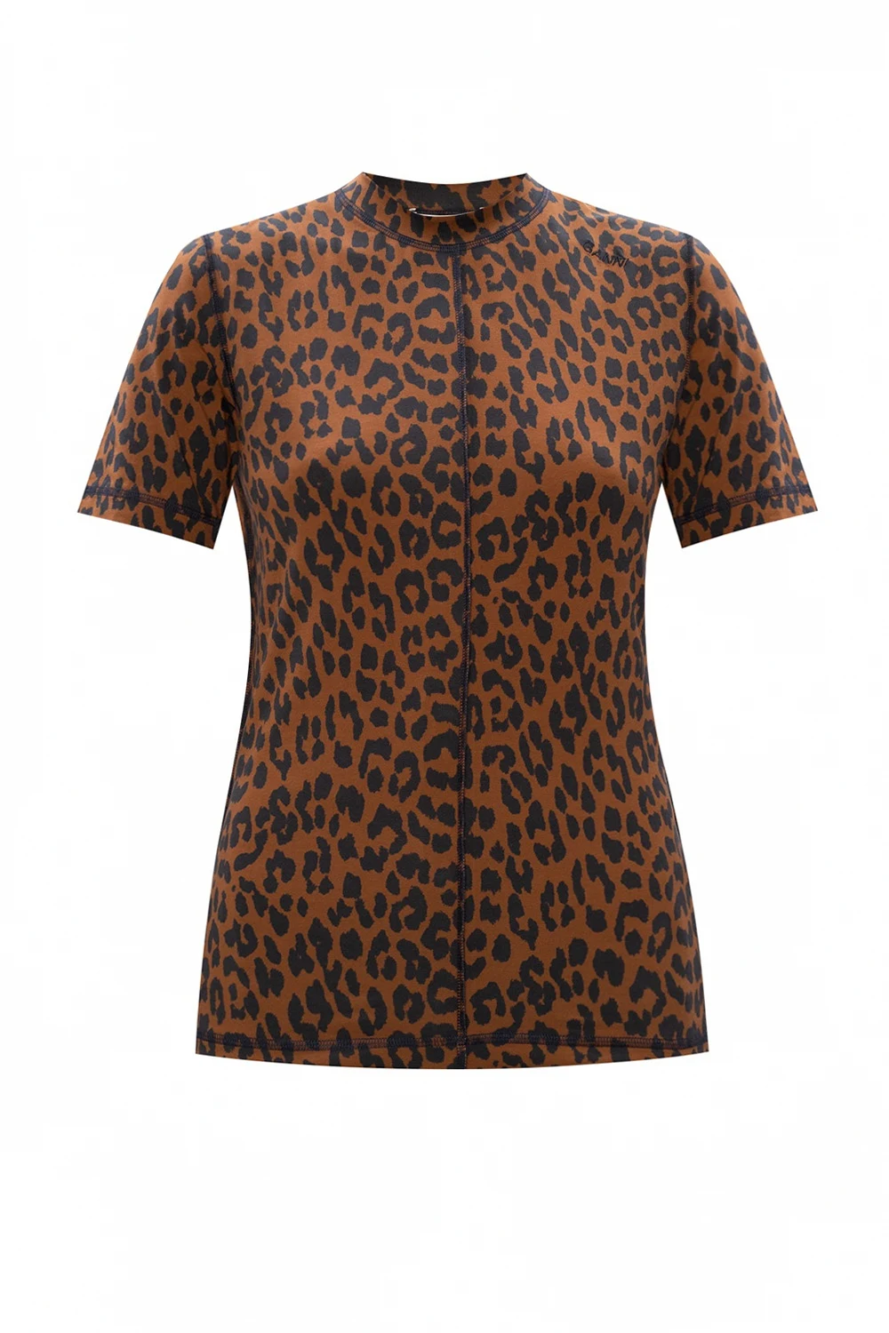 Leopard-printed T-shirt