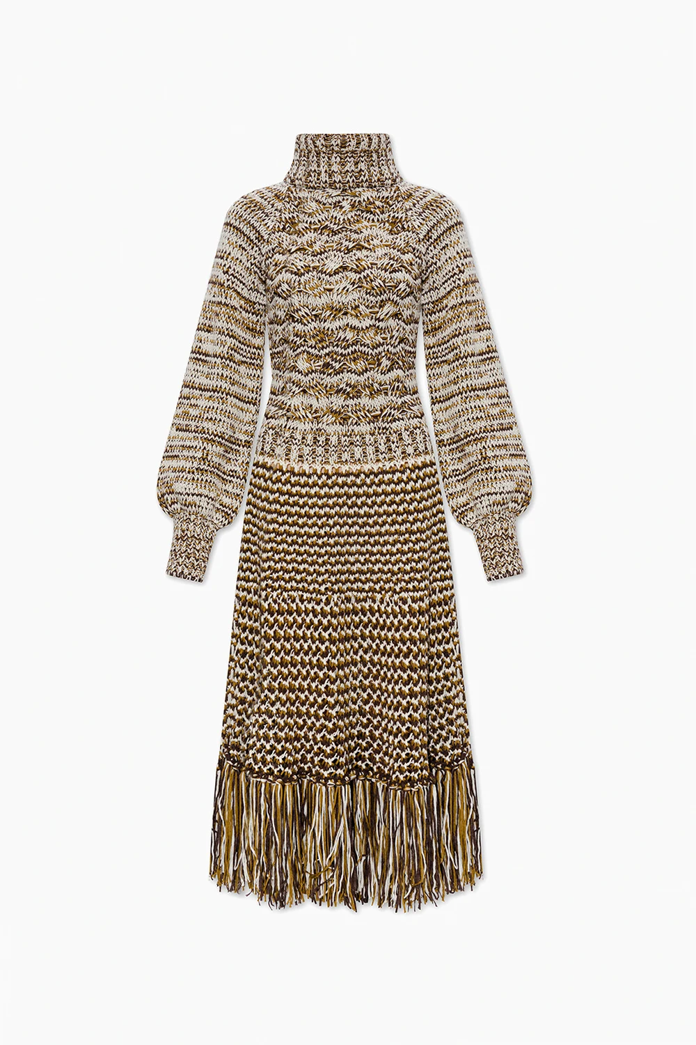 Dress with openwork motif