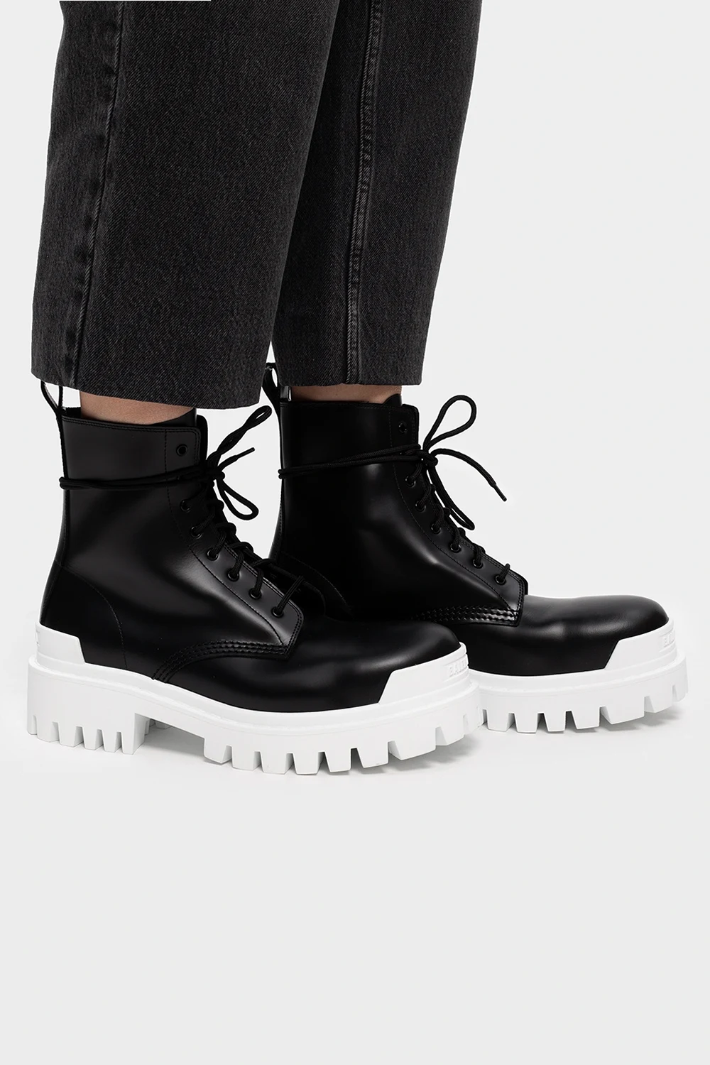 ‘Strike’ leather boots