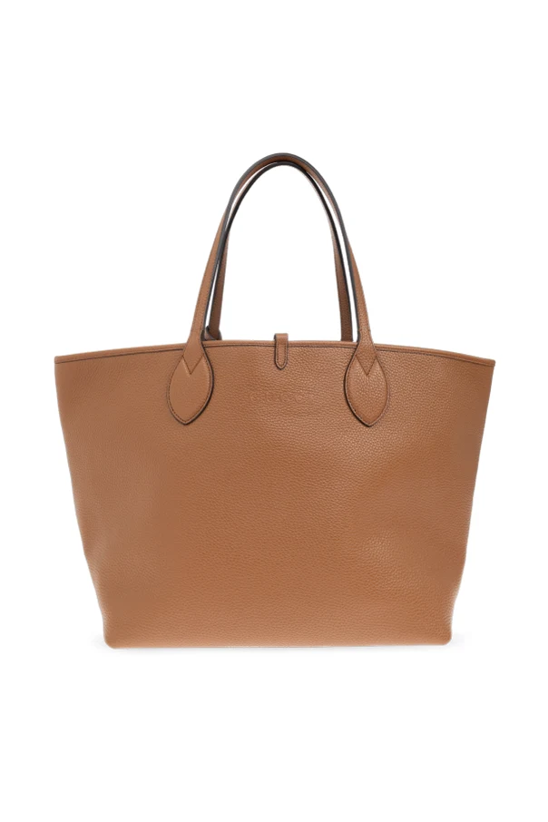 BRĄZOWY Dwustronna torba `Totissima Large` typu `shopper`
