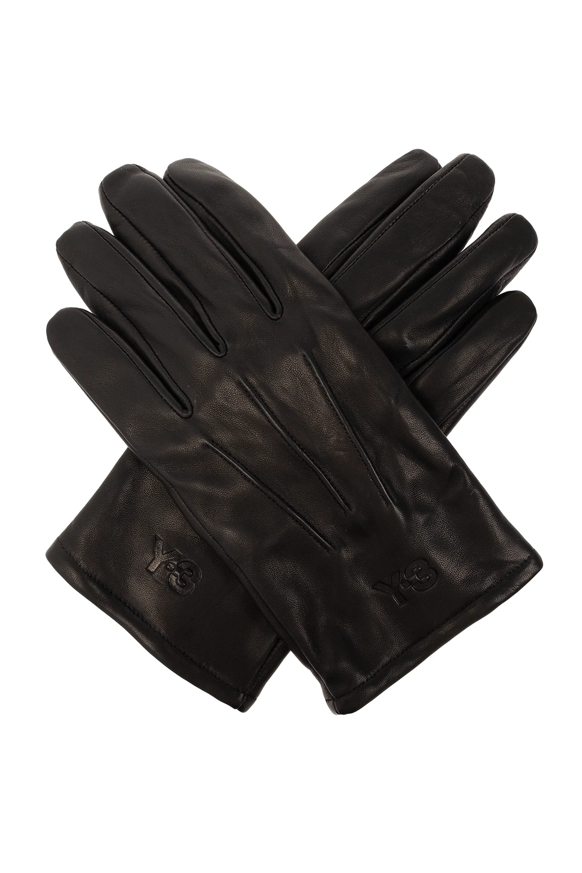 Skórzane rękawiczki z logo
