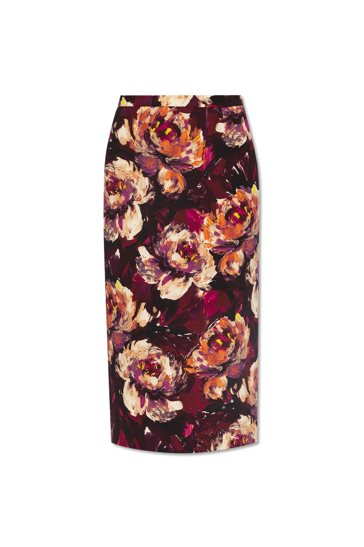 Skirt with floral motif